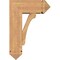 Ekena Millwork Legacy Arts and Crafts Smooth Bracket w/ Offset Brace, Western Red Cedar, 7 1/2"W x 18"D x 26"H BKT0806X18X26LEC03SWR - alternate 3
